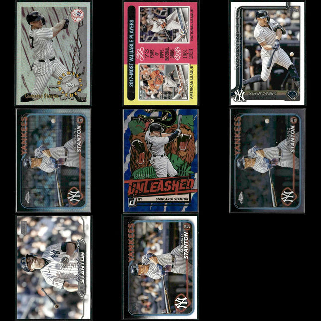 Giancarlo Stanton Miami Marlins Baseball 8-Card Lot Topps EX
