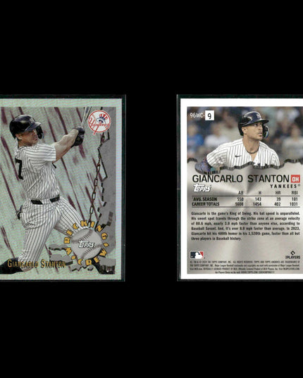 Giancarlo Stanton Miami Marlins Baseball 8-Card Lot Topps EX