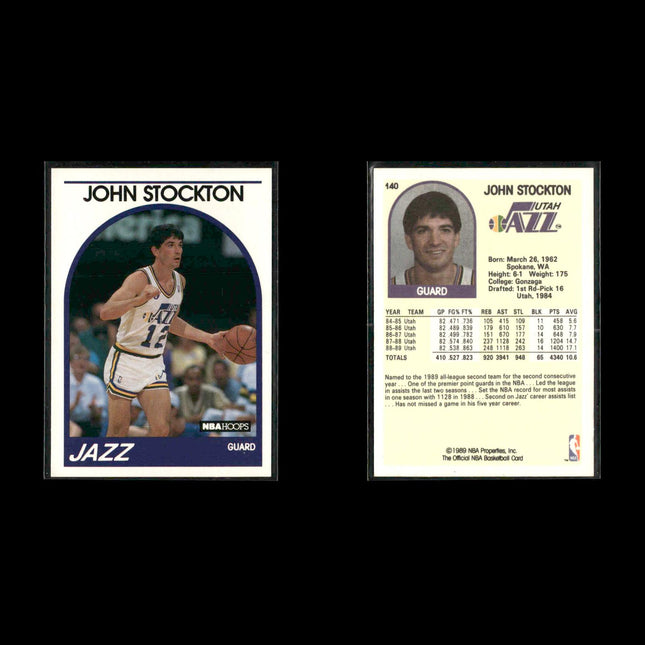 John Stockton Utah Jazz Basketball 10-Card Lot NBA Hoops EX