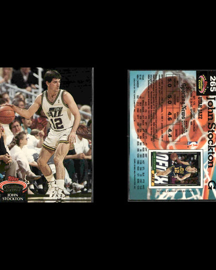 John Stockton Utah Jazz Basketball 10-Card Lot NBA Hoops EX