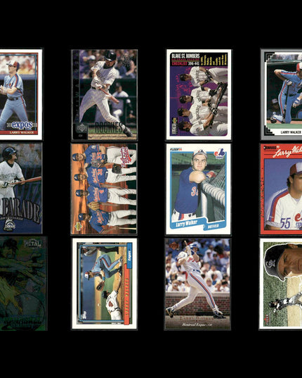 Larry Walker Colorado Rockies Baseball 12-Card Lot Topps EX