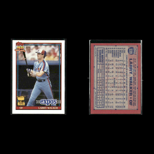Larry Walker Colorado Rockies Baseball 12-Card Lot Topps EX