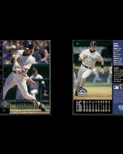 Larry Walker Colorado Rockies Baseball 12-Card Lot Topps EX