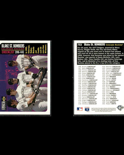 Larry Walker Colorado Rockies Baseball 12-Card Lot Topps EX