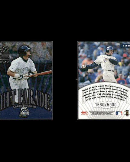 Larry Walker Colorado Rockies Baseball 12-Card Lot Topps EX