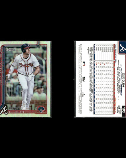 Matt Olson Oakland Athletics Baseball 6-Card Lot Topps EX