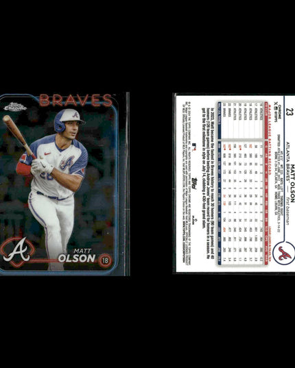 Matt Olson Oakland Athletics Baseball 6-Card Lot Topps EX