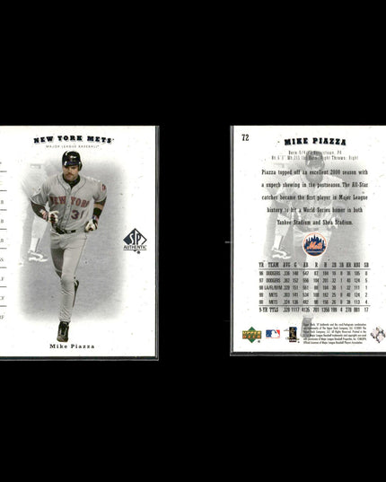 Mike Piazza Los Angeles Dodgers Baseball 12-Card Lot Topps EX