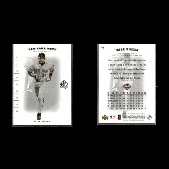 Mike Piazza Los Angeles Dodgers Baseball 12-Card Lot Topps EX