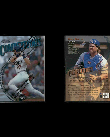 Mike Piazza Los Angeles Dodgers Baseball 12-Card Lot Topps EX