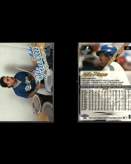 Mike Piazza Los Angeles Dodgers Baseball 12-Card Lot Topps EX