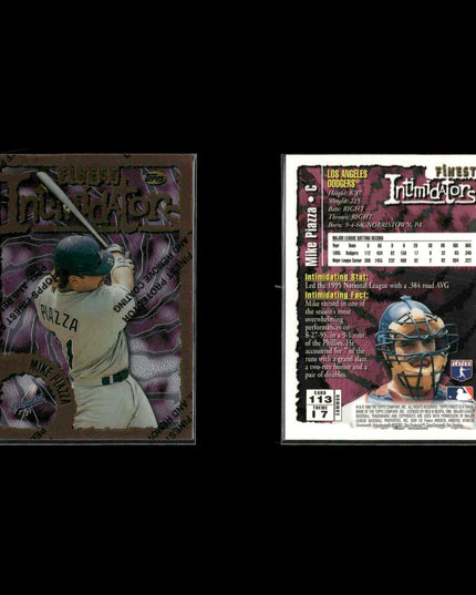 Mike Piazza Los Angeles Dodgers Baseball 12-Card Lot Topps EX