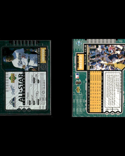 Mike Piazza Los Angeles Dodgers Baseball 12-Card Lot Topps EX