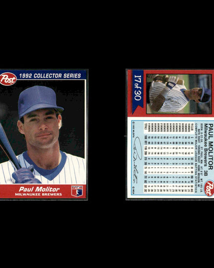 Paul Molitor Milwaukee Brewers Baseball 11-Card Lot Topps EX