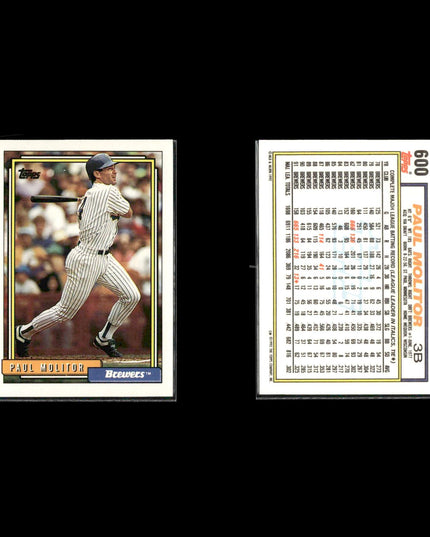 Paul Molitor Milwaukee Brewers Baseball 11-Card Lot Topps EX