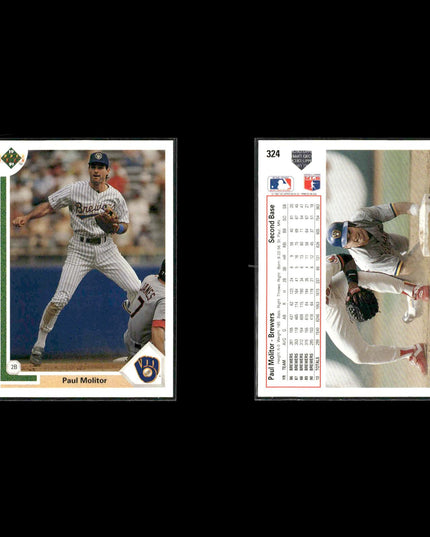 Paul Molitor Brewers Card Lot (10) OPC Topps Fleer Donruss HOF Assorted
