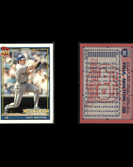 Paul Molitor Brewers Card Lot (10) OPC Topps Fleer Donruss HOF Assorted