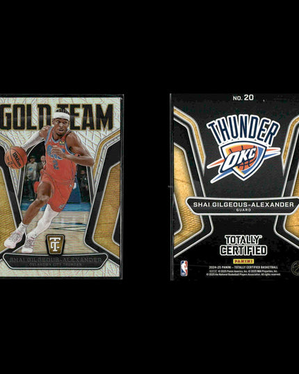 Shai Gilgeous Alexander Oklahoma City Thunder Basketball 10-Card Lot Panini EX
