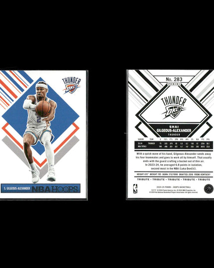 Shai Gilgeous Alexander Oklahoma City Thunder Basketball 10-Card Lot Panini EX