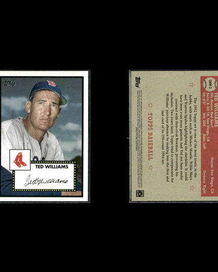 Ted Williams Red Sox Card Lot (5) Topps UD Zenith HOF Legend Assorted