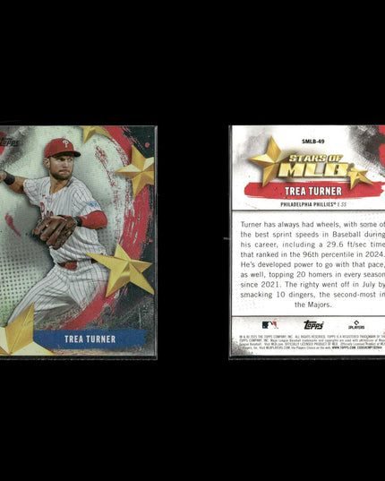 Trea Turner Washington Nationals Baseball 6-Card Lot Topps EX