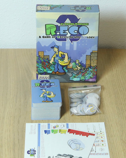R-Eco Card Game 2007 Z-Man Games Complete VGC Recycling Ecology