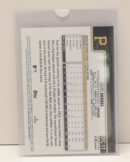 2025 Topps Flagship #OTC-11 Paul Skenes Costco Exclusive Oversized SP Pirates