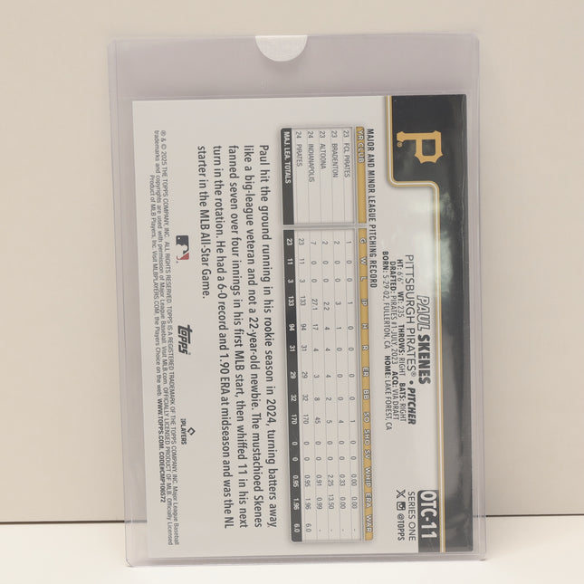 2025 Topps Flagship #OTC-11 Paul Skenes Costco Exclusive Oversized SP Pirates