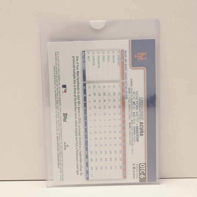 2025 Topps Flagship #OTC-6 Luisangel Acuna Costco Exclusive Oversized SP Mets