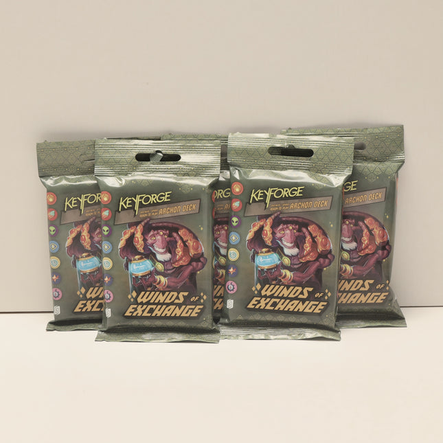 KeyForge Winds of Exchange Archon Decks – Lot of 5 Sealed Unique Decks