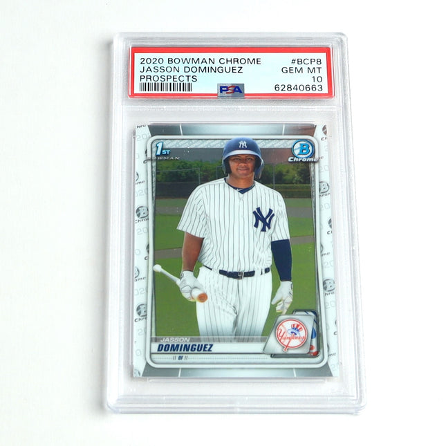 2020 Bowman Chrome Jasson Dominguez 1st Prospect PSA 10 GEM MINT #BCP8