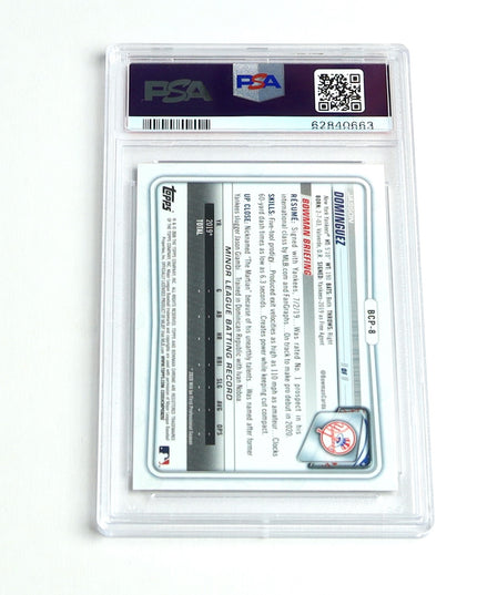 2020 Bowman Chrome Jasson Dominguez 1st Prospect PSA 10 GEM MINT #BCP8