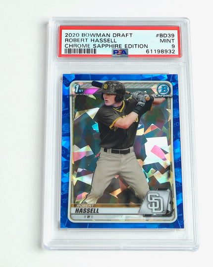 2020 Bowman Draft Robert Hassell Sapphire PSA 9 – 1st Chrome #BD39