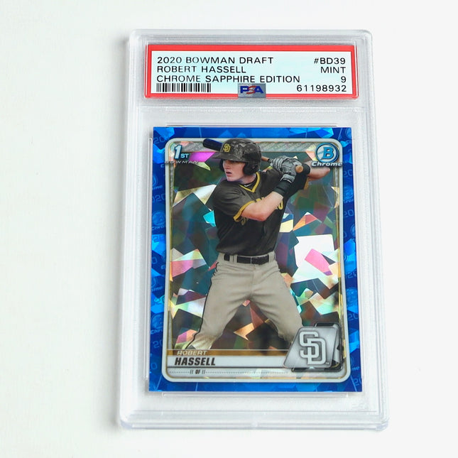 2020 Bowman Draft Robert Hassell Sapphire PSA 9 – 1st Chrome #BD39