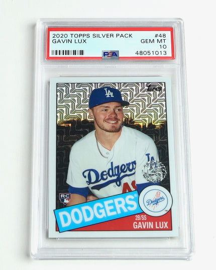 2020 Topps Silver Pack Gavin Lux Rookie RC PSA 10 GEM MINT #48 Dodgers
