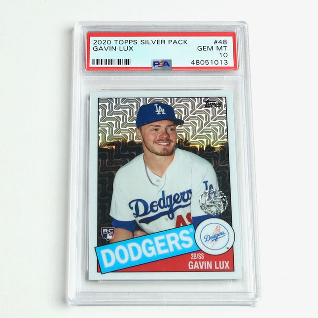 2020 Topps Silver Pack Gavin Lux Rookie RC PSA 10 GEM MINT #48 Dodgers