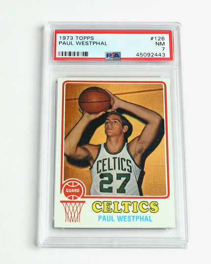1973 Topps Paul Westphal #126 Celtics Rookie Card PSA 7 NM