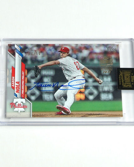 Aaron Nola Auto #39/50 – 2022 Topps Archives Signature Series Phillies