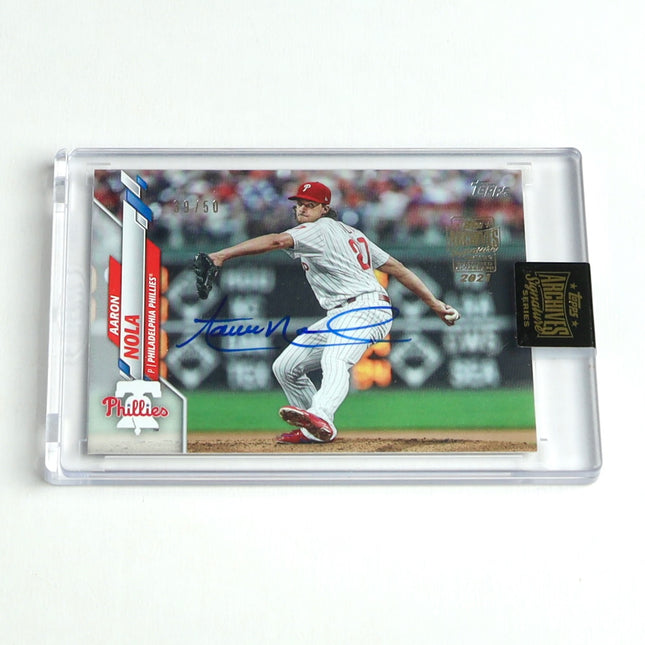 Aaron Nola Auto #39/50 – 2022 Topps Archives Signature Series Phillies