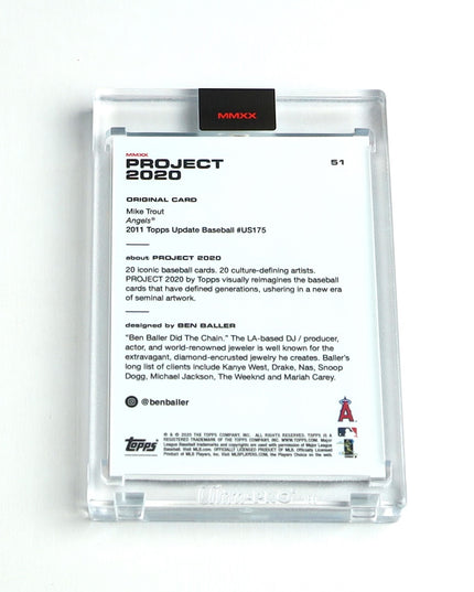 Mike Trout Project 2020 #51 by Ben Baller – Angels Rookie Reimagined