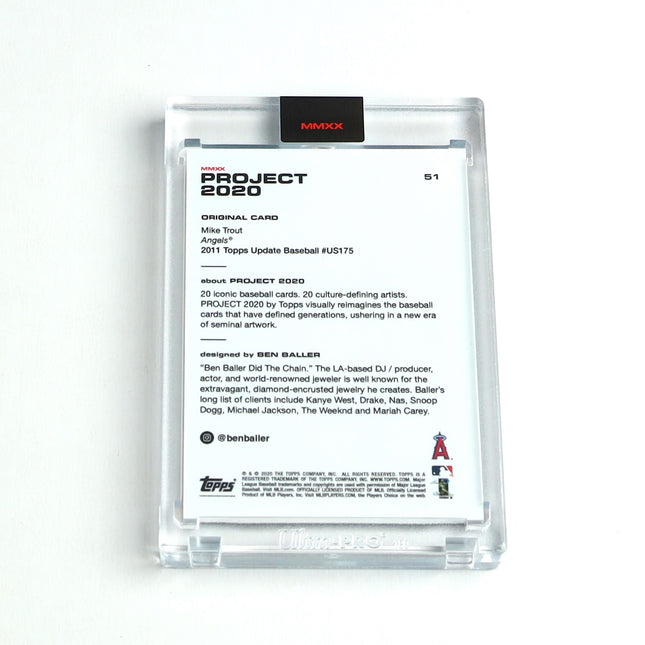 Mike Trout Project 2020 #51 by Ben Baller – Angels Rookie Reimagined