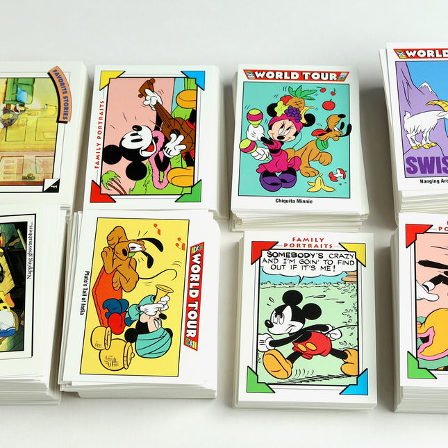 1991 Disney Impel Trading Cards Lot – 300+ Cards Mickey, Goofy, Minnie, Donald