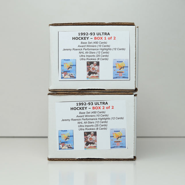 1992-93 Fleer Ultra Hockey Card Set – Complete 2 Box Set (517 Cards)