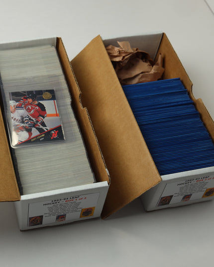 1993-94 & 1994-95 Leaf Hockey Card Sets – 4 Box Lot with Inserts