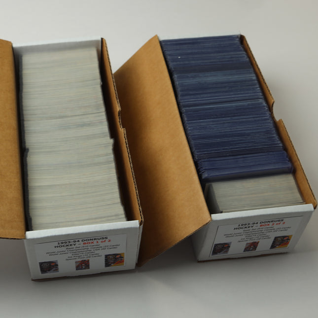1993-94 & 1994-95 Donruss Hockey Card Sets – 3 Box Lot with Inserts
