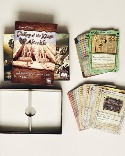 Valley of the Kings + Afterlife Expansion (Tom Cleaver 2014) Board Game – VG+