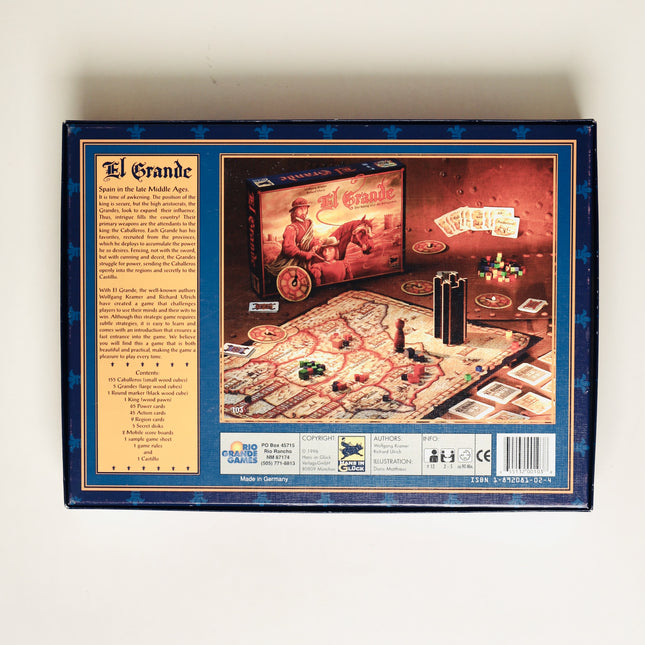 El Grande Board Game (1995) – All Components Great, Box in Good Shape