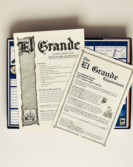 El Grande Board Game (1995) – All Components Great, Box in Good Shape