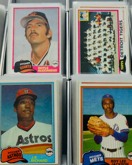1981 Topps Baseball Complete Set #1-726 + 132 Card Traded Set, All Sleeved