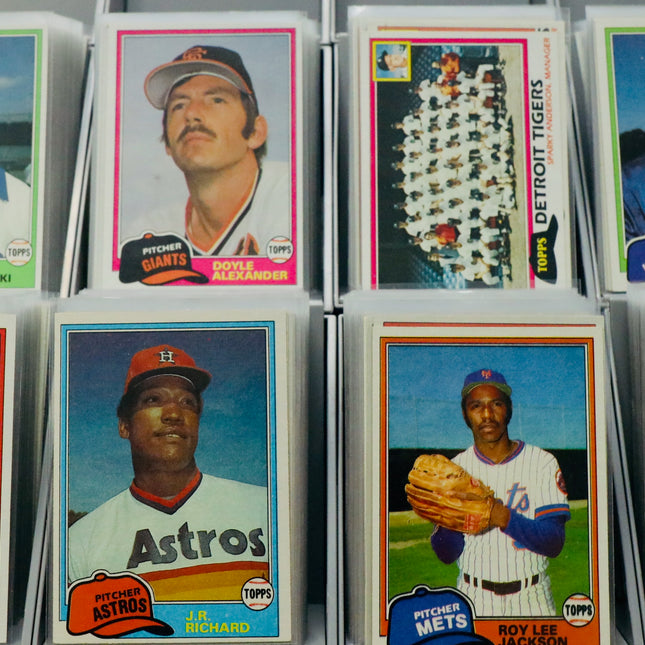 1981 Topps Baseball Complete Set #1-726 + 132 Card Traded Set, All Sleeved